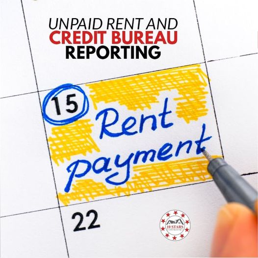 unpaid rent and credit bureau