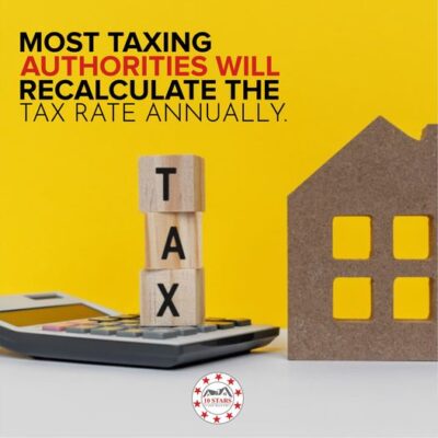 recalculate the tax rate annually