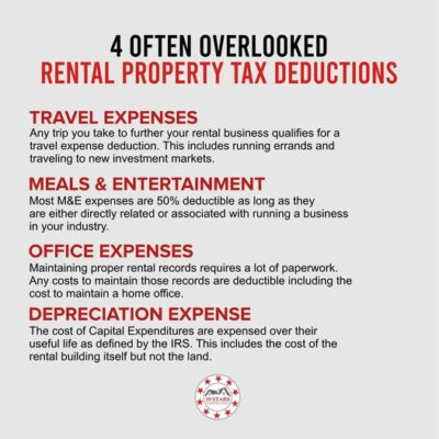 Often overlooked Rental Property Tax Deductions