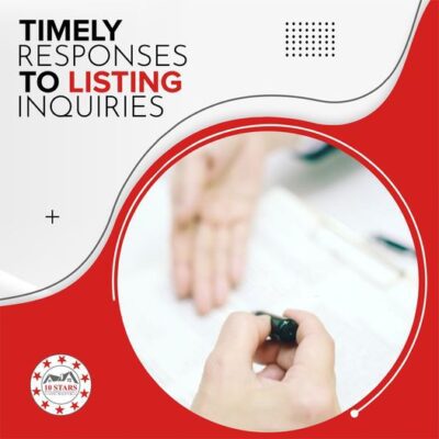 timely responses to listing inquiries
