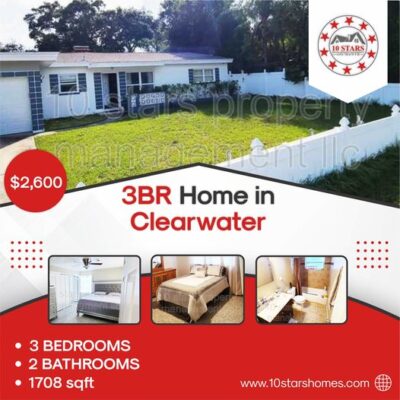 3 BR home in clearwater